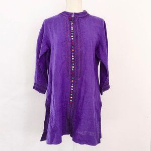 100% Linen, Soft Surroundings, Desert Tunic, Size M